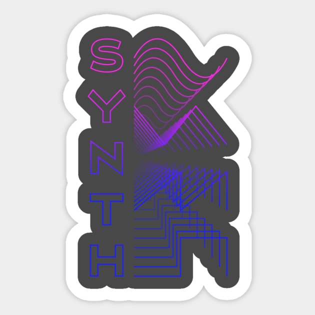 Synth Waveform Audio Analog Design Modular Gift Sticker by star trek fanart and more